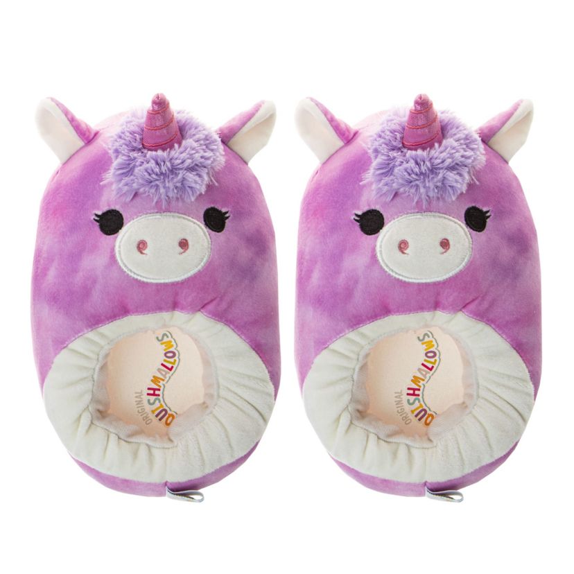 Squishmallow Lola the Unicorn Dual Sizes Womens Slippers.