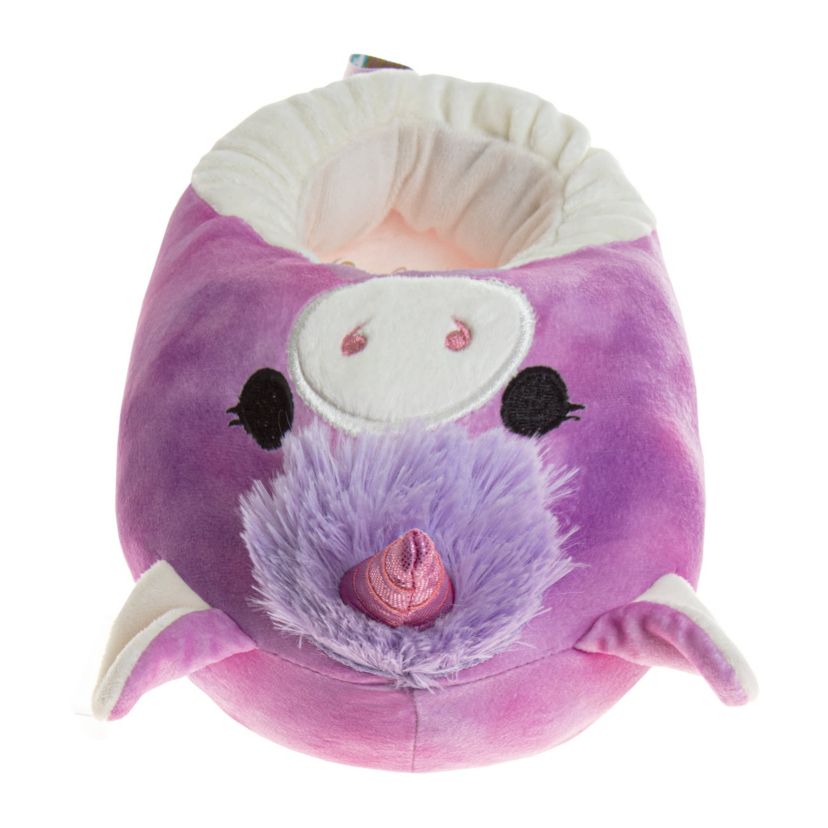Squishmallow Lola the Unicorn Dual Sizes Womens Slippers.