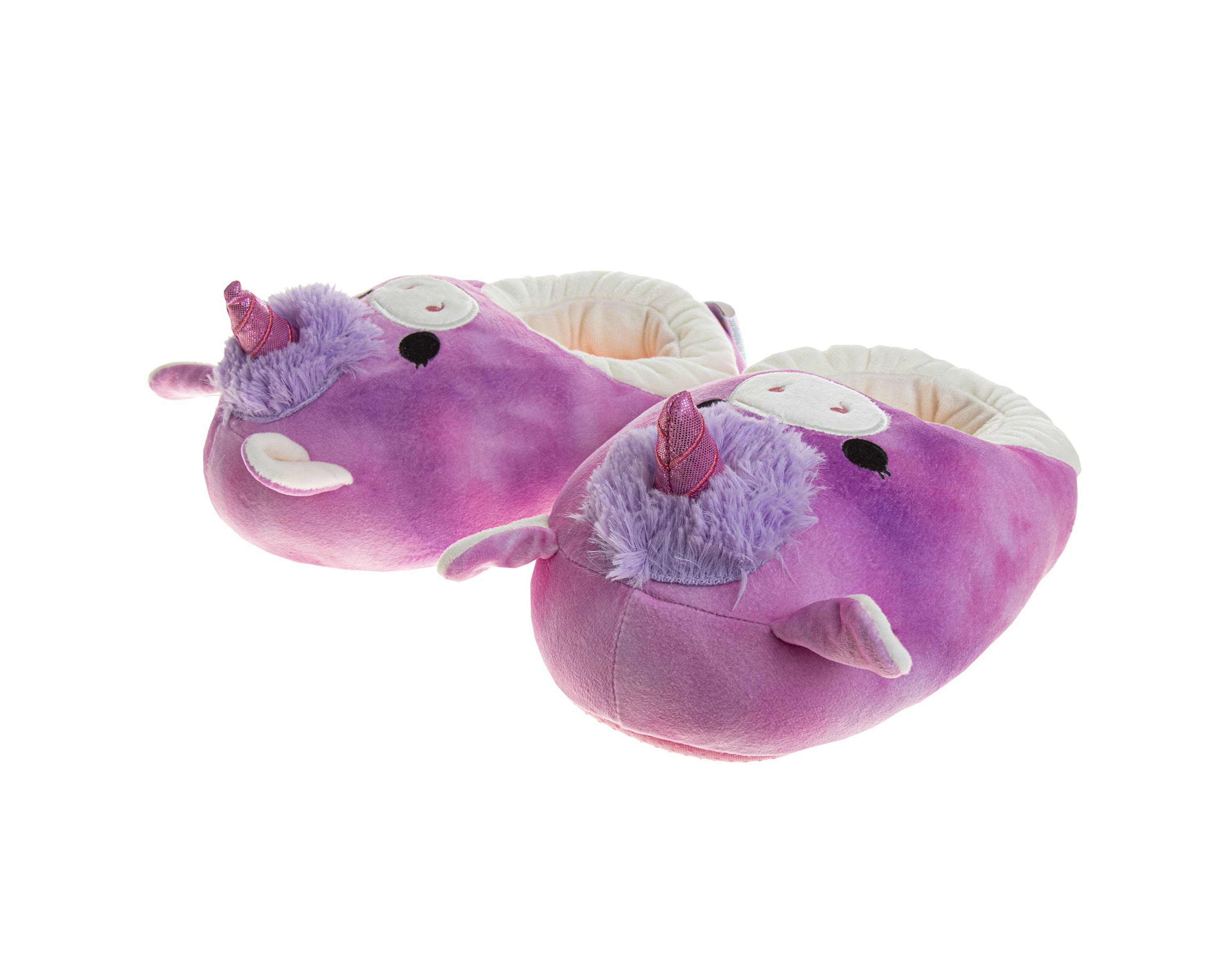 Squishmallow Lola the Unicorn Dual Sizes Womens Slippers.
