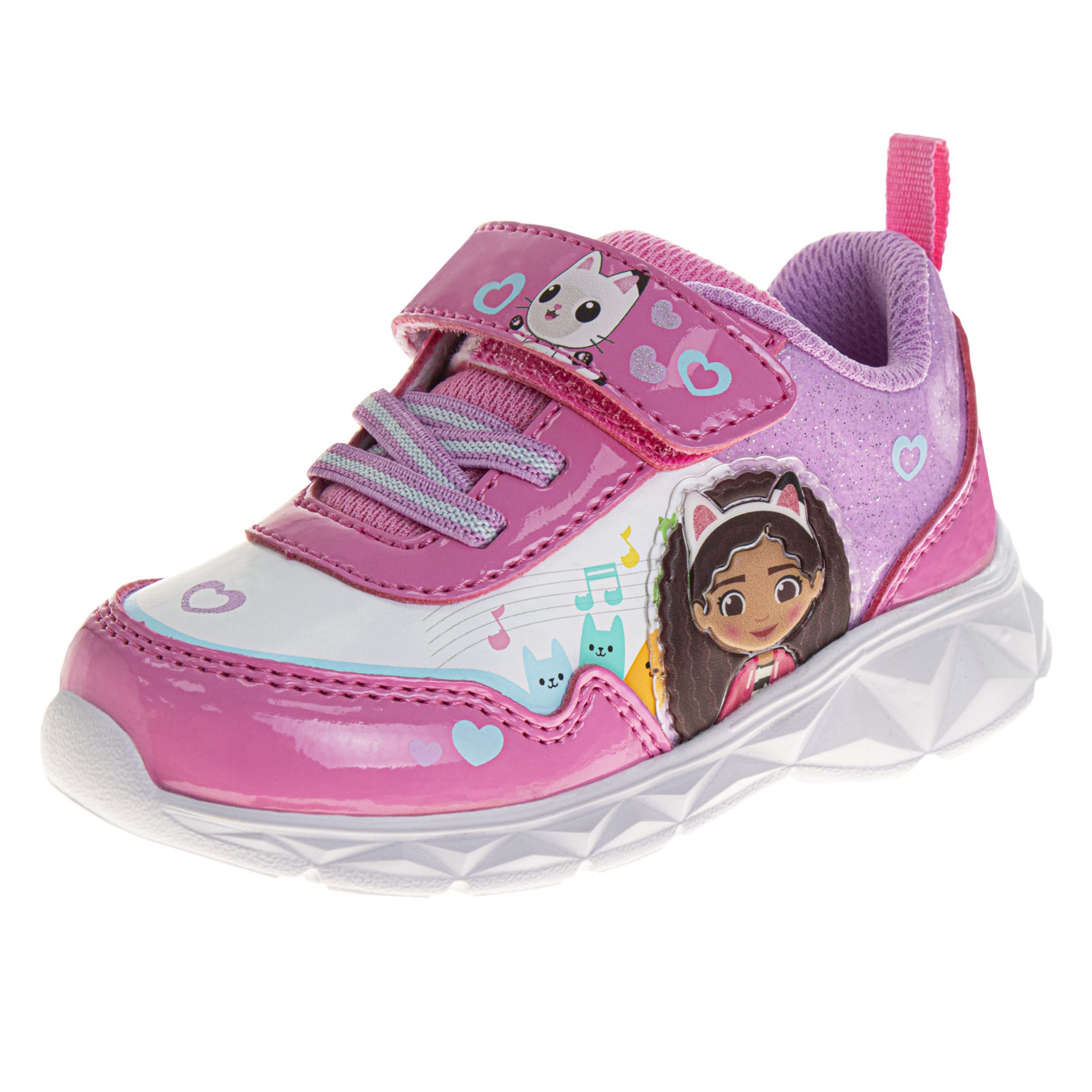 Gabbys Dollhouse Girls Light Up Fashion Sneakers. (Toddler/Little Kids)