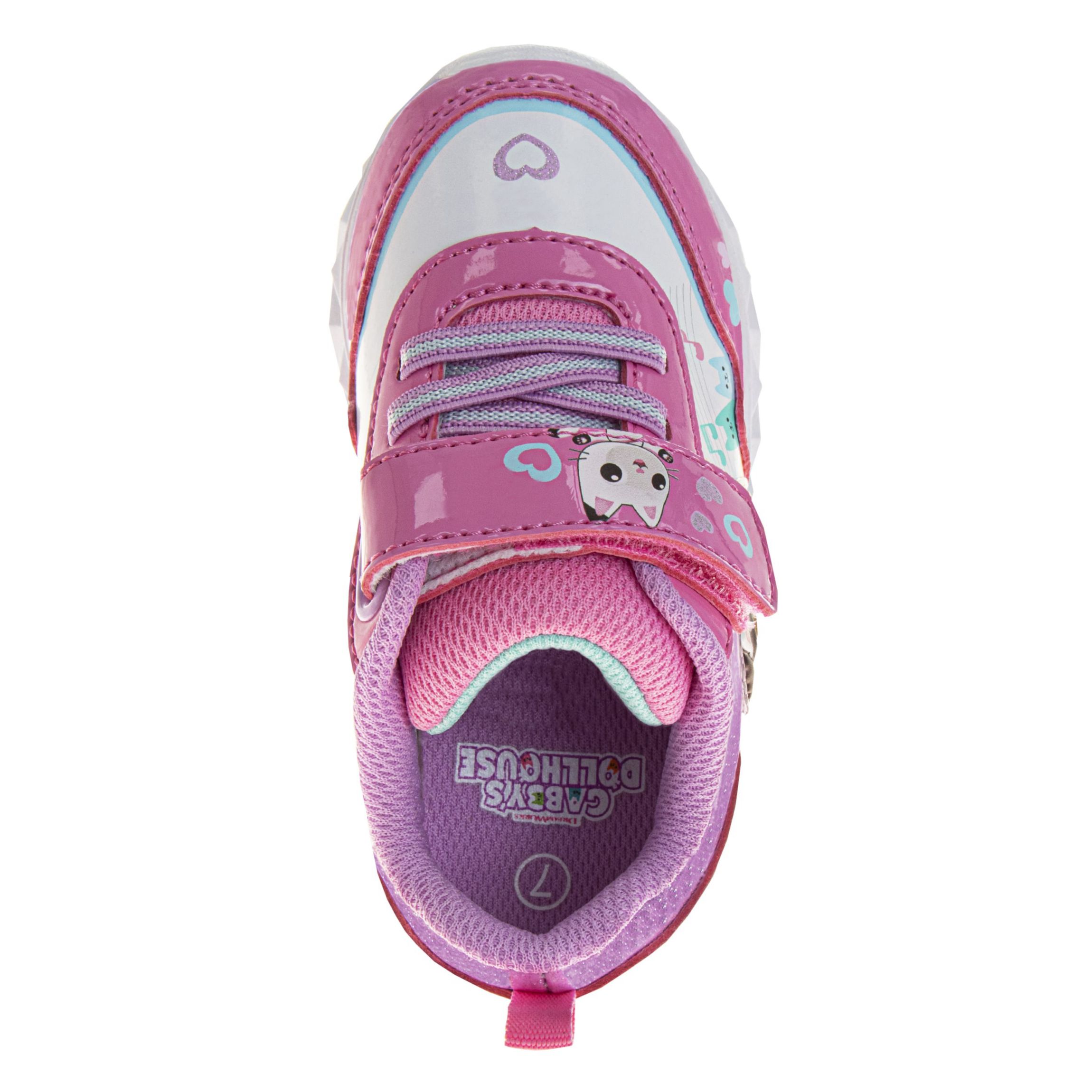 Gabbys Dollhouse Girls Light Up Fashion Sneakers. (Toddler/Little Kids)