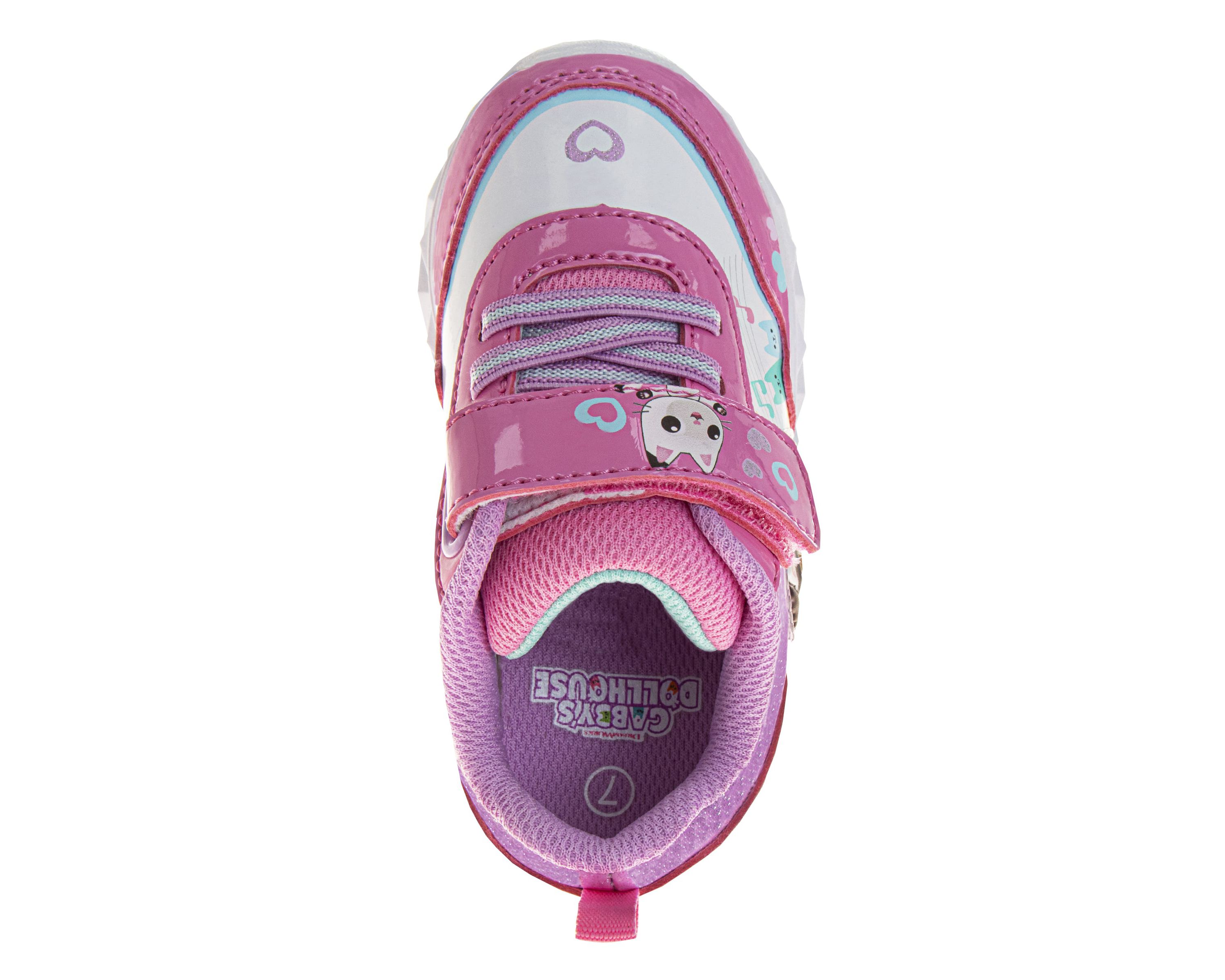Gabbys Dollhouse Girls Light Up Fashion Sneakers. (Toddler/Little Kids)