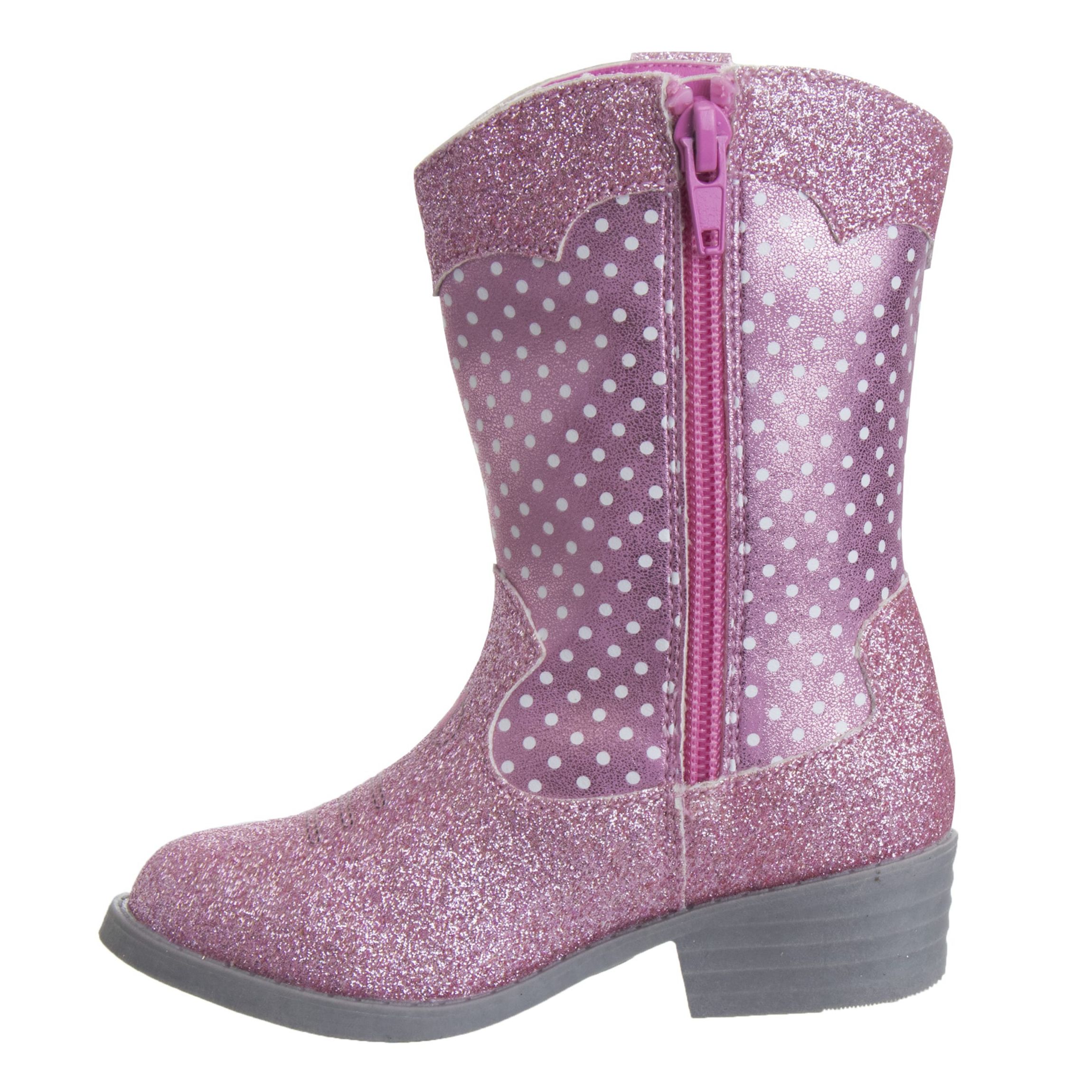Disney Minnie Mouse Girls Cowgirl Boots (Toddler/Little Kids)