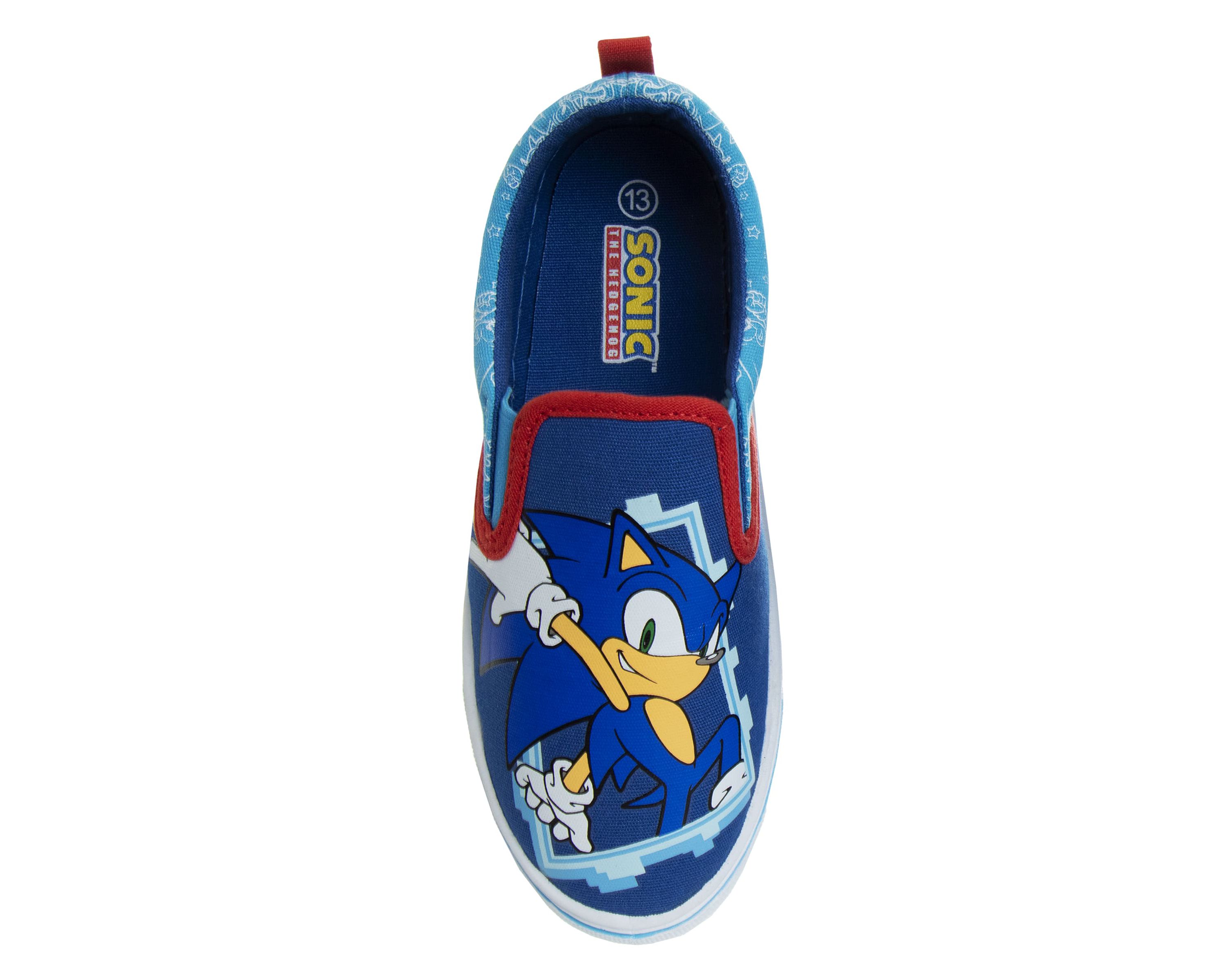 Sonic the Hedgehog Boys Slip On Canvas Sneakers. (Little Kids/Big Kids)
