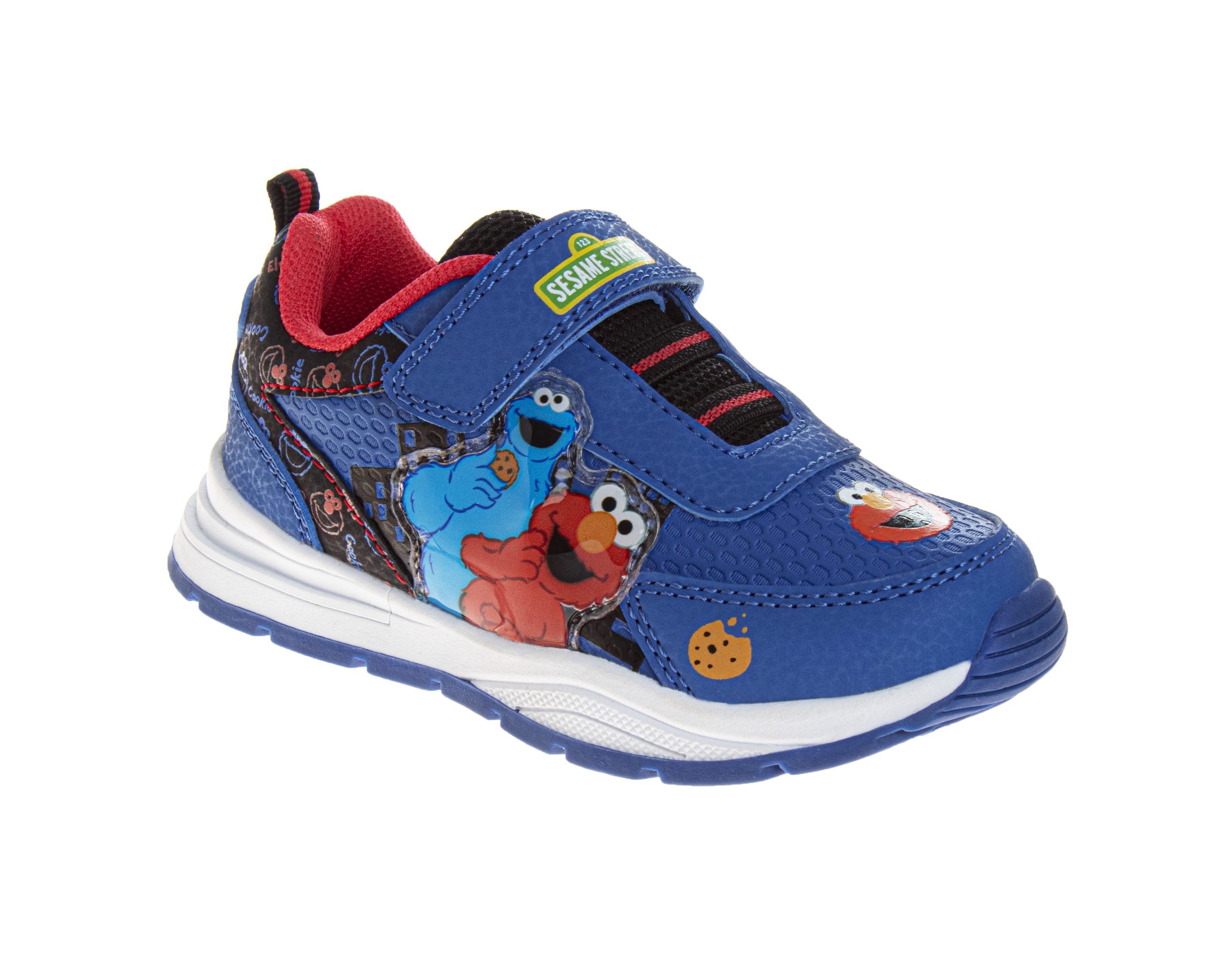 Sesame Street Kids Cookie and Elmo Hook and Loop Fashion Sneaker