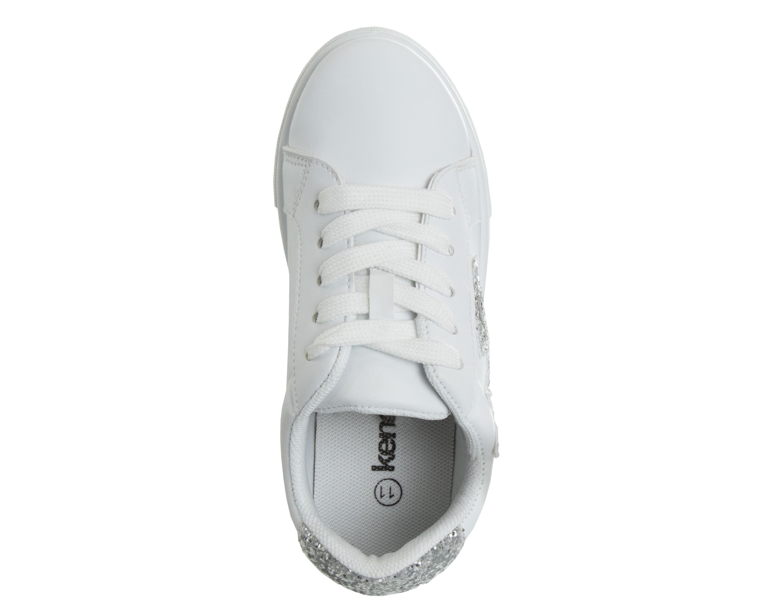 Kensie Girl Lace Up Girls Glittery Casual Sneakers. (Little Kids/Big Kids)