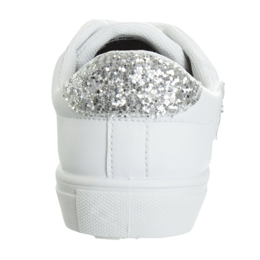 Kensie Girl Lace Up Girls Glittery Casual Sneakers. (Little Kids/Big Kids)