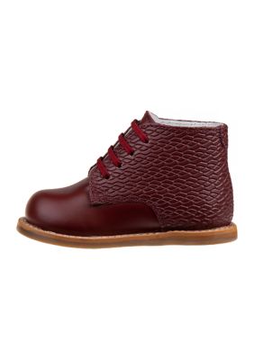 Josmo Shoes Logan Size 3 Woven Walking Shoe in Burgundy