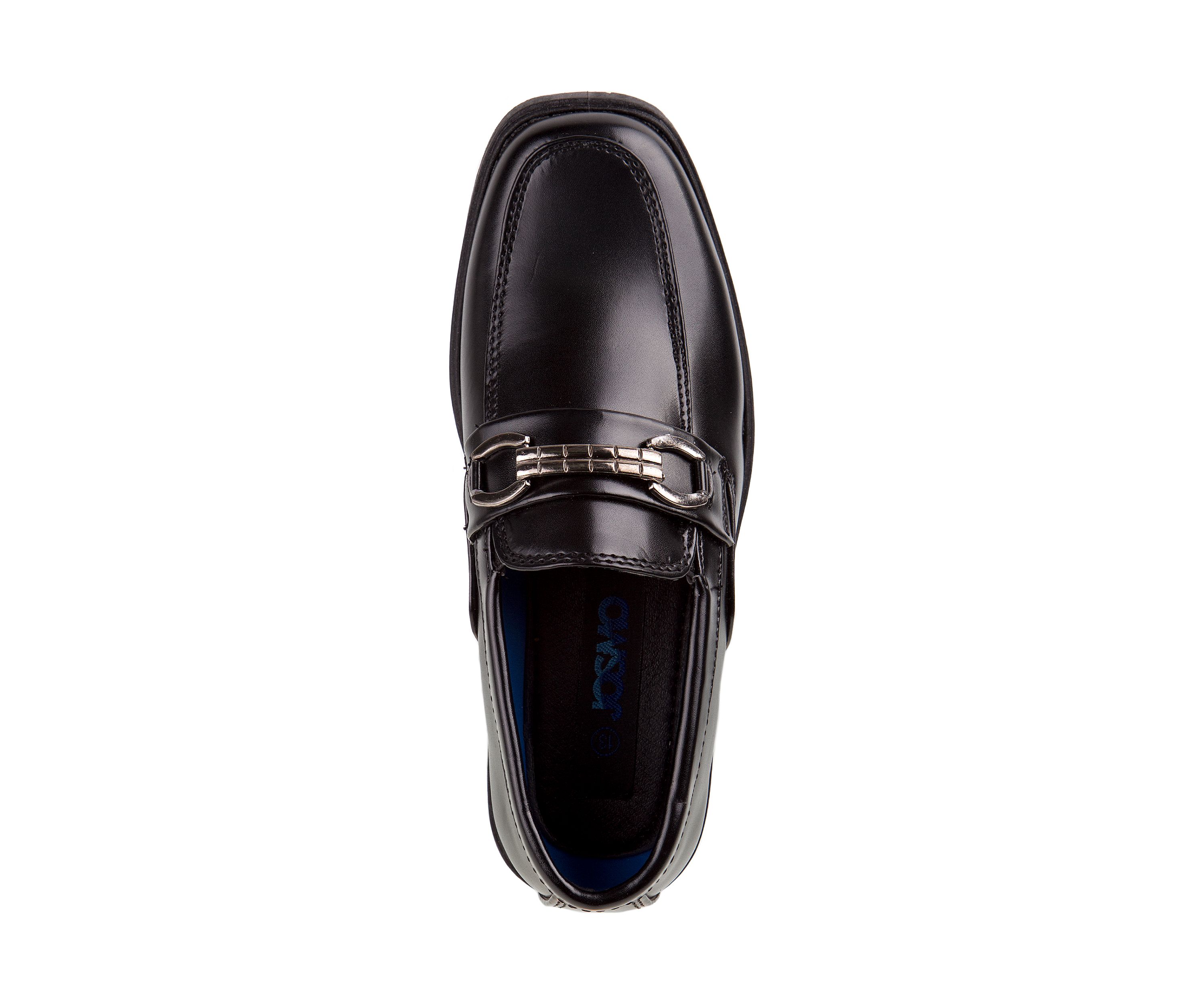 Josmo Boys Slip on dress shoes w/ metal accent