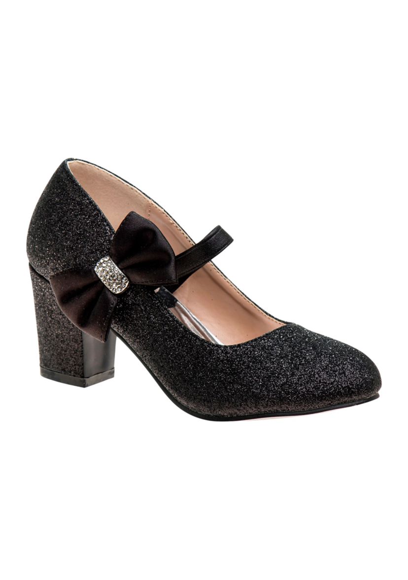 Little Kids  Girls Block Heel Dress Shoes
