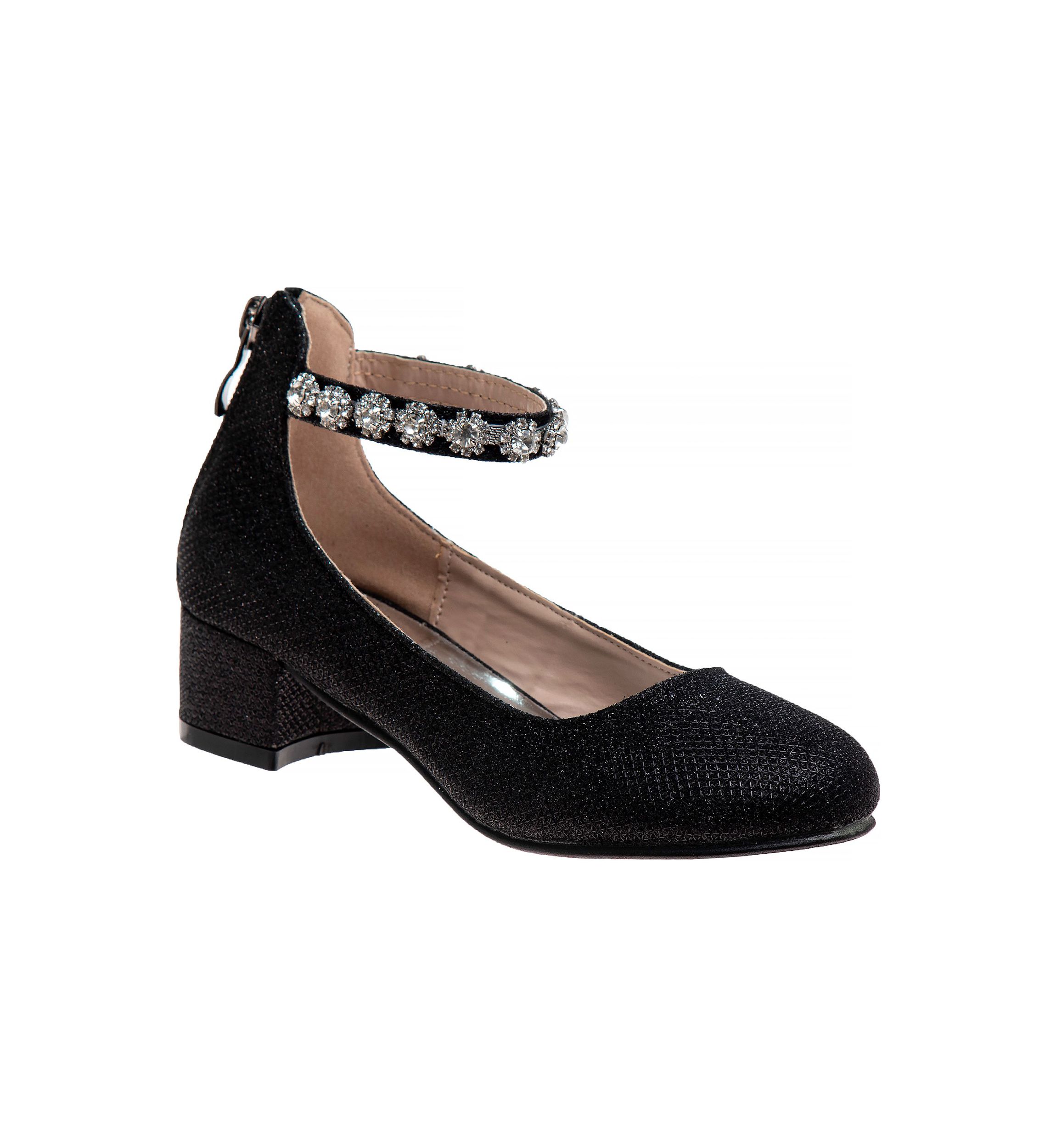 Little Kids  Girls Block Heel Dress Shoes