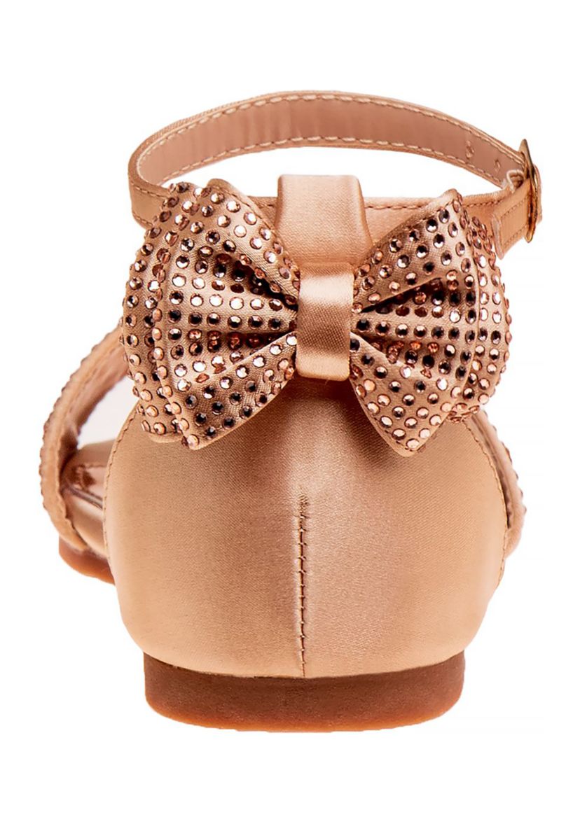 Girls Open Toe and Ankle Strap Buckle Flat Sandals