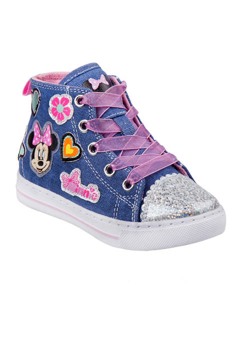 Disney® Toddler Girls Minnie Mouse High Top Sneakers
