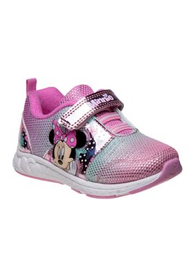 Disney Toddler Girls Minnie Mouse Sneakers, Pink, 12M Little Kid