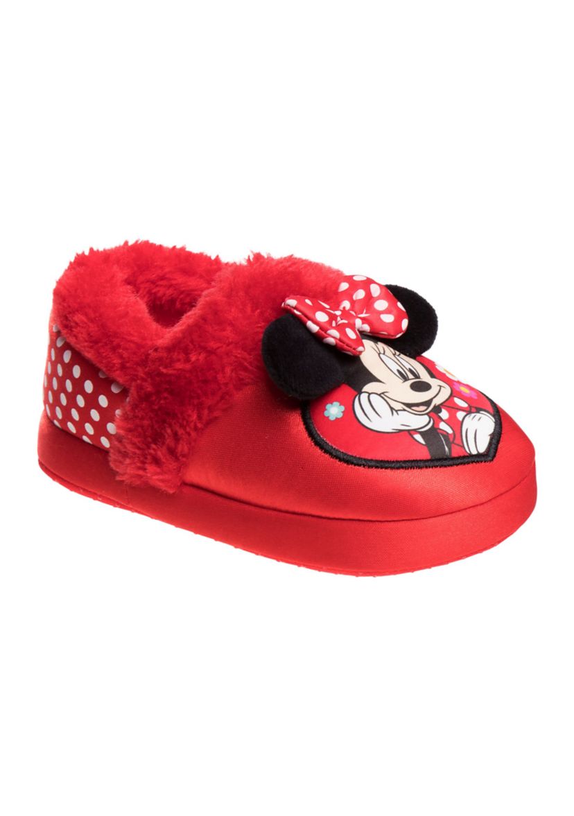 Minnie Mouse Toddler  Dual Sizes Girls Minnie Slippers