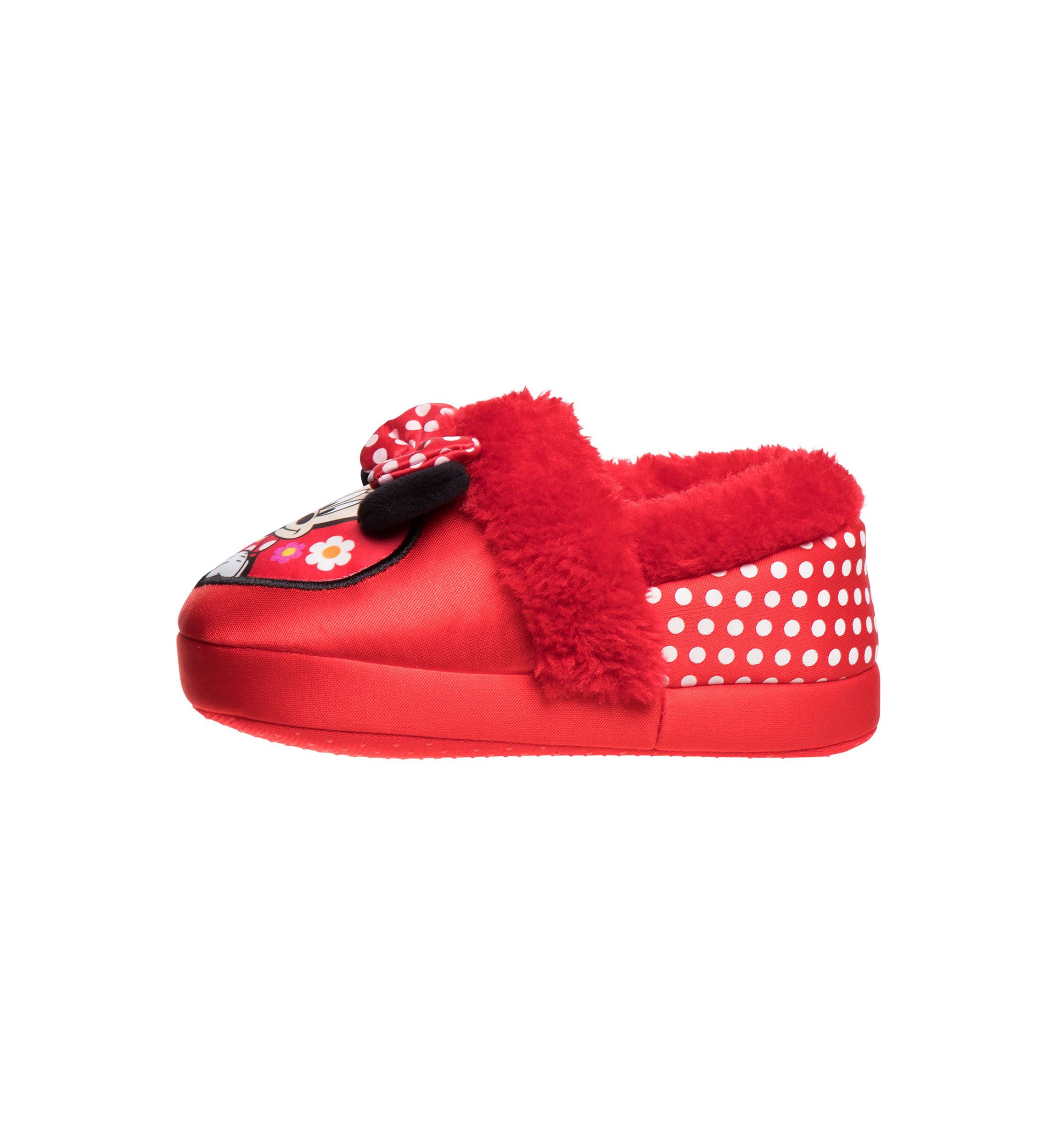 Minnie Mouse Toddler  Dual Sizes Girls Minnie Slippers