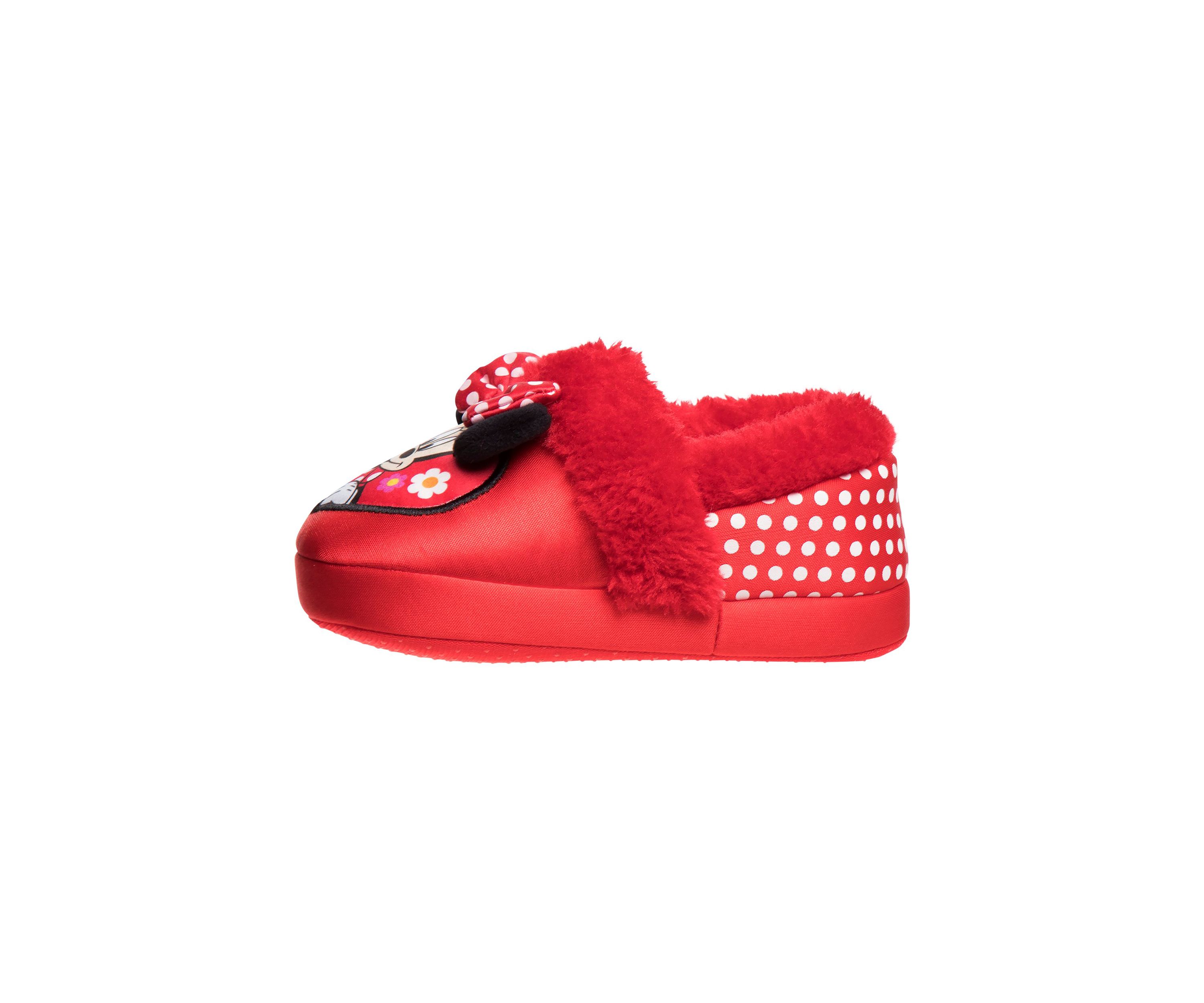 Minnie Mouse Toddler  Dual Sizes Girls Minnie Slippers