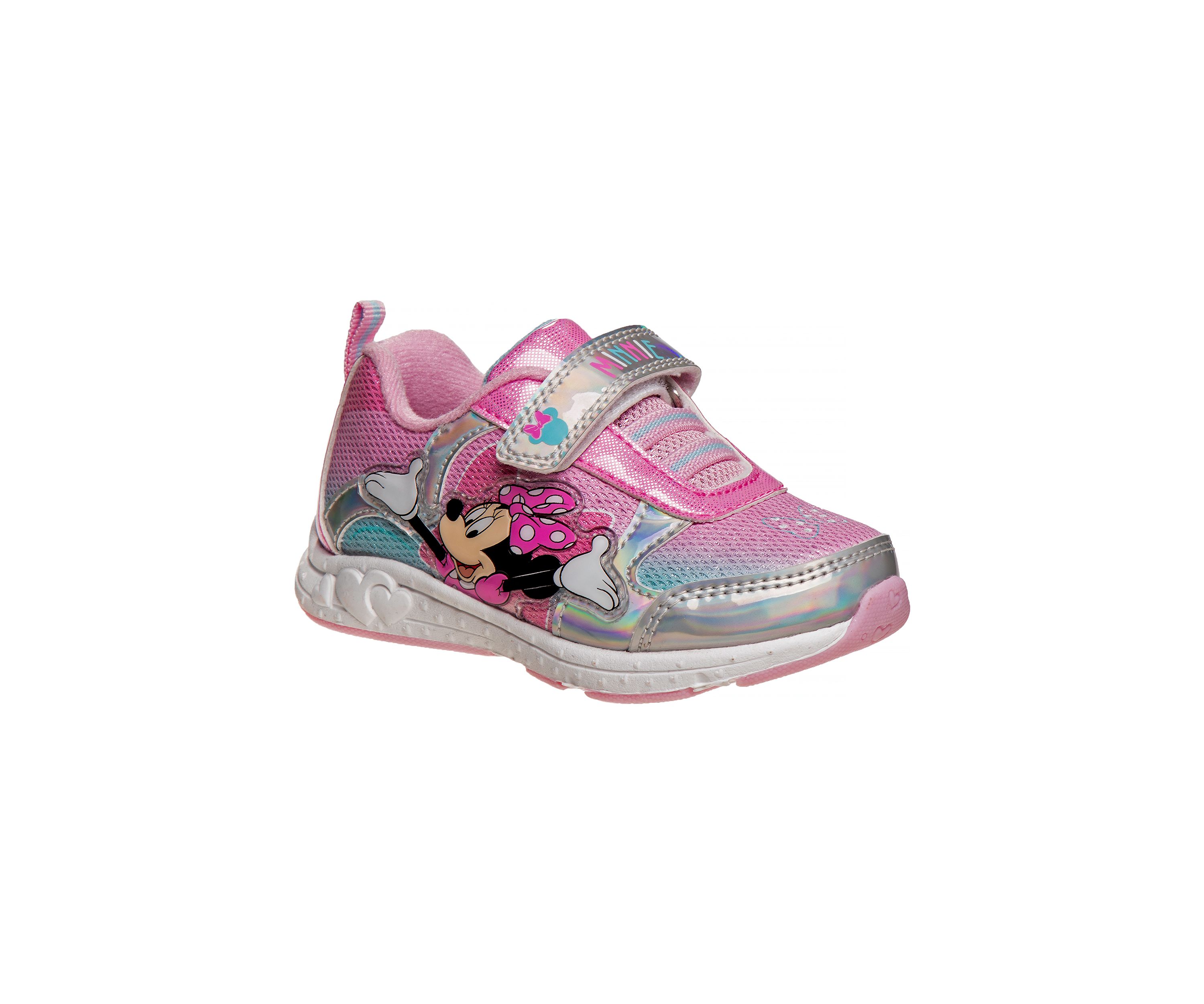Minnie Mouse Girls Sneakers w/ one white light