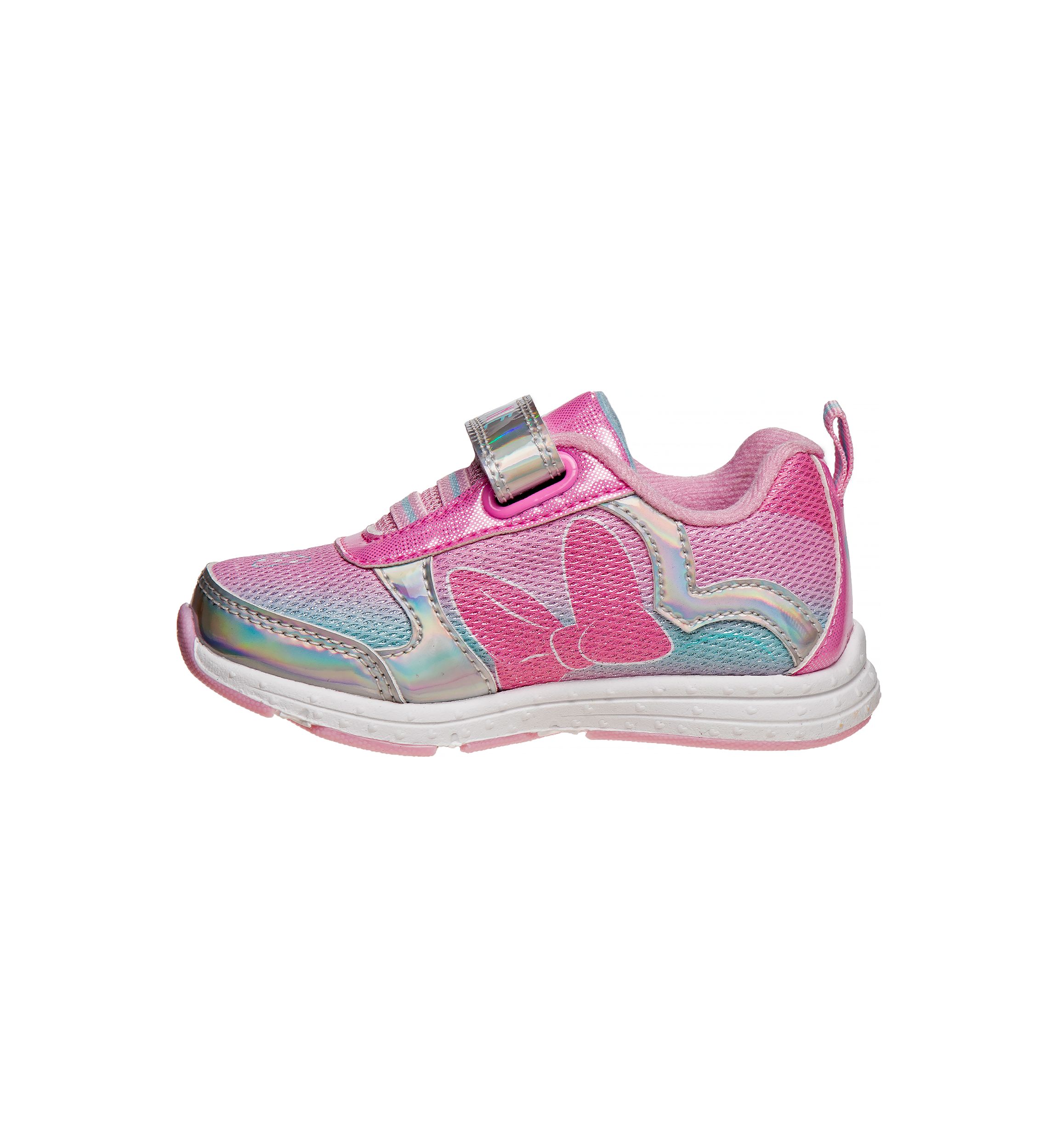 Minnie Mouse Girls Sneakers w/ one white light