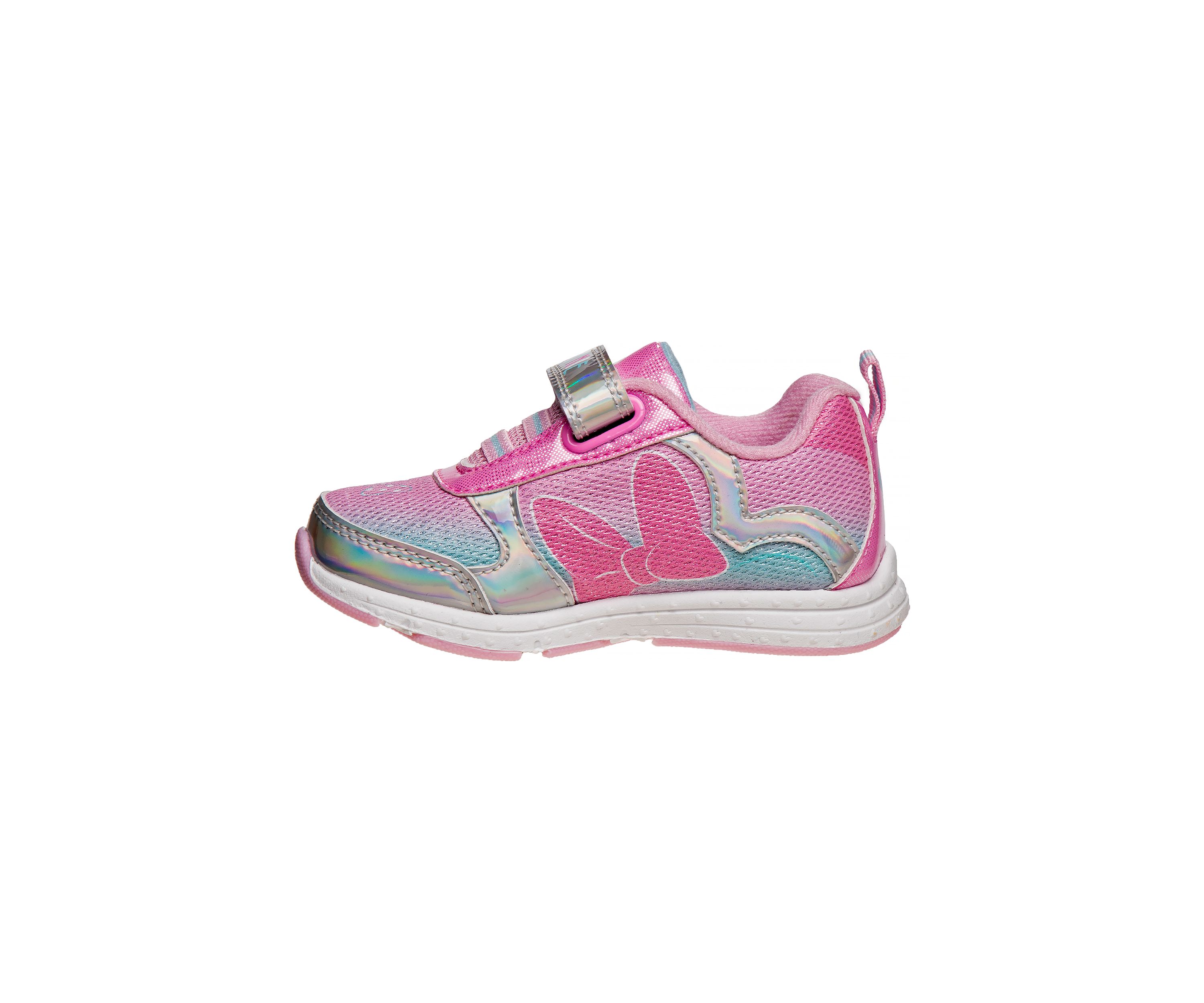 Minnie Mouse Girls Sneakers w/ one white light