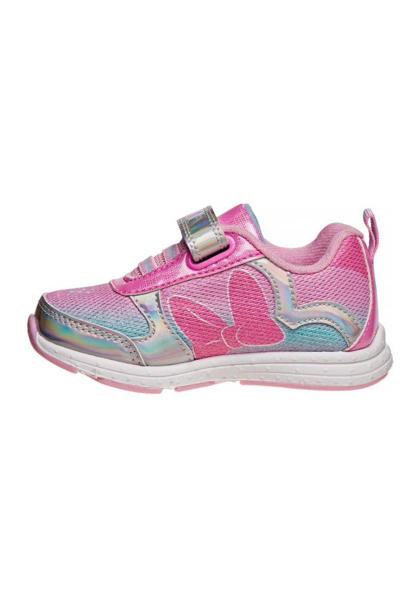 Minnie Mouse Girls Sneakers w/ one white light