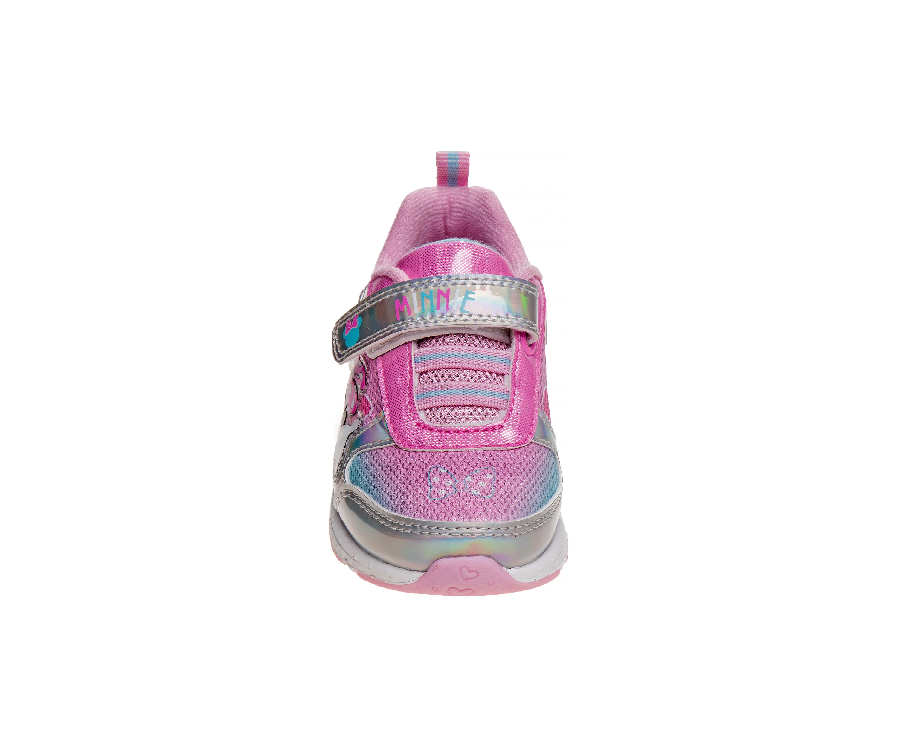 Minnie Mouse Girls Sneakers w/ one white light