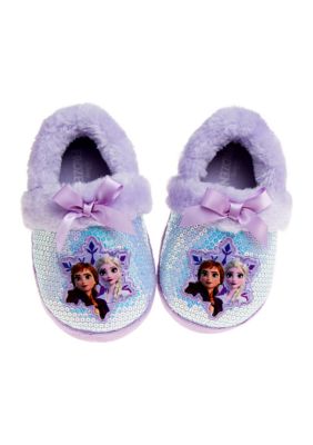 Disney Frozen Anna and Elsa Girls Dual Sizes Slippers