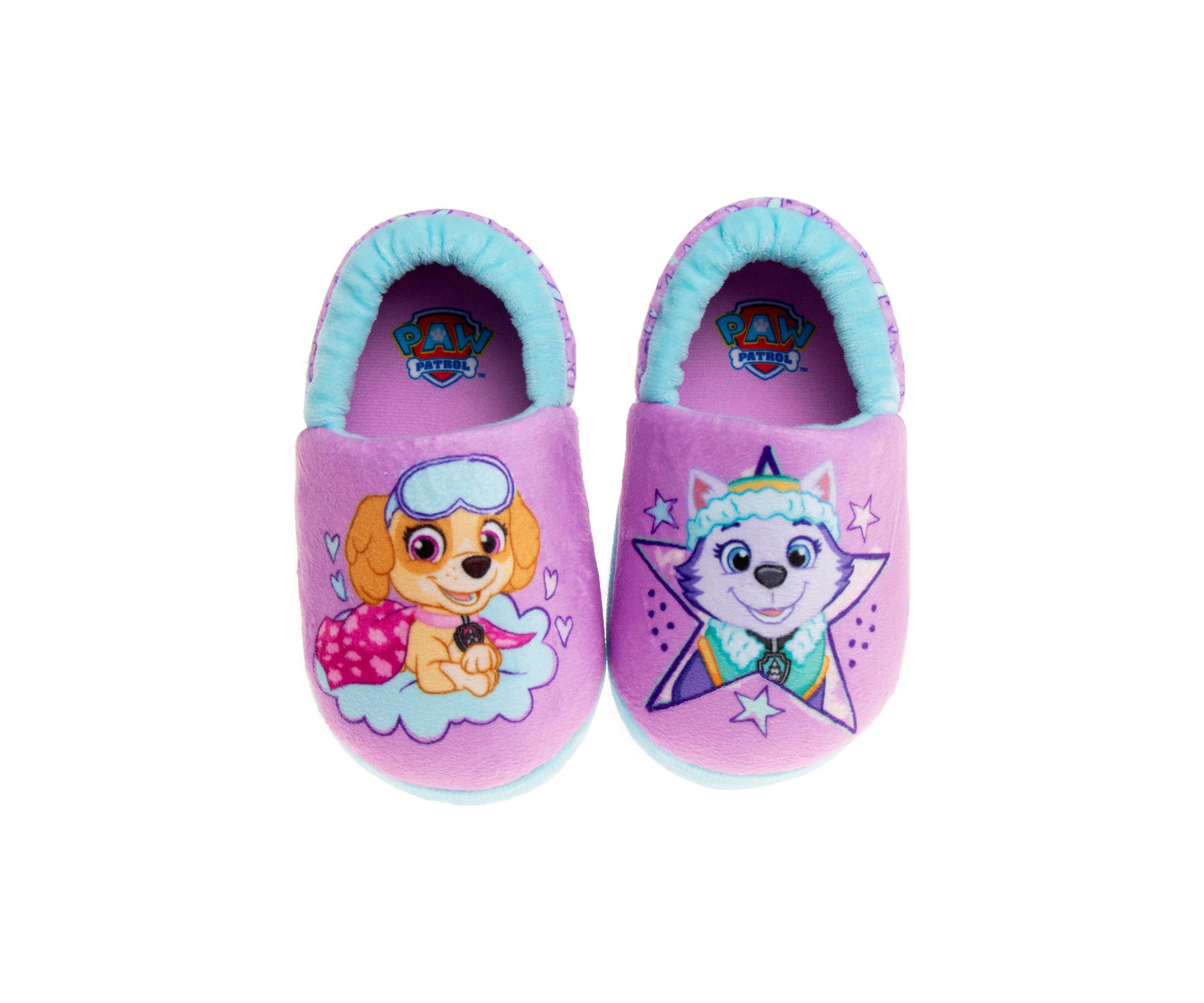 Paw Patrol Everest and Skye Girls Dual Sizes Slippers