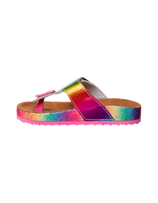 Toddler/Girl Slip-On Glitter Beach/Pool Sandal Slides Kensie Girl Sandals 