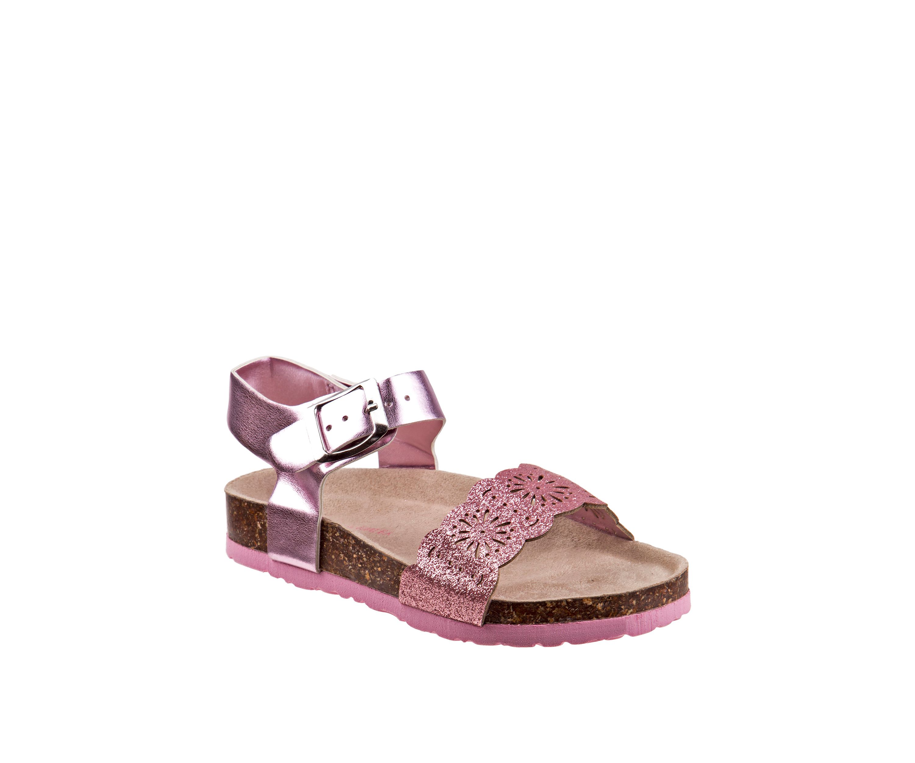 Toddler Girls Glitter Cork Sandals
