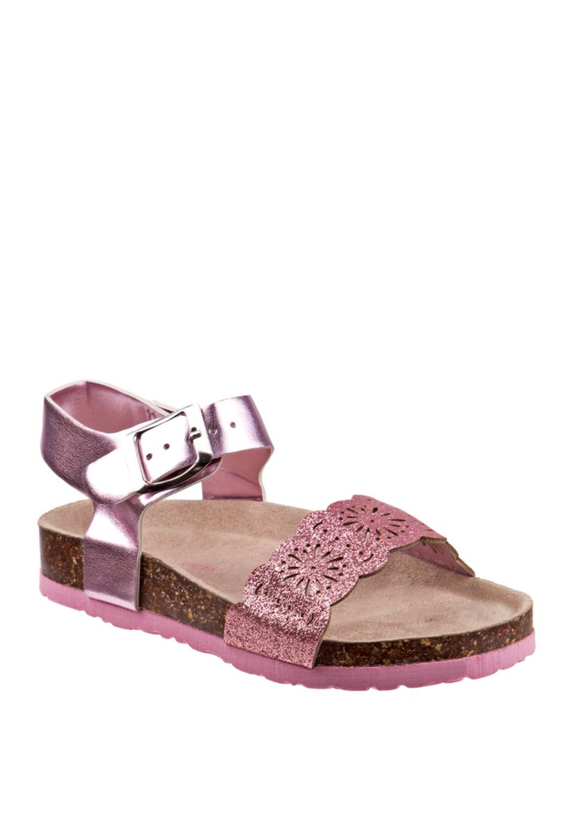 Toddler Girls Glitter Cork Sandals
