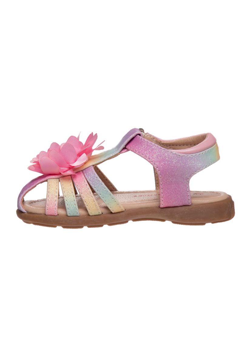 Toddler Girls T-Strap Flat Sandals