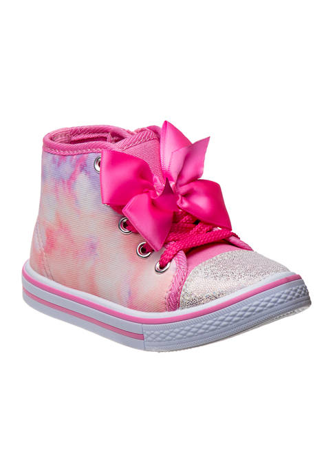 Laura Ashley Toddler Girls High Top Canvas Sneakers
