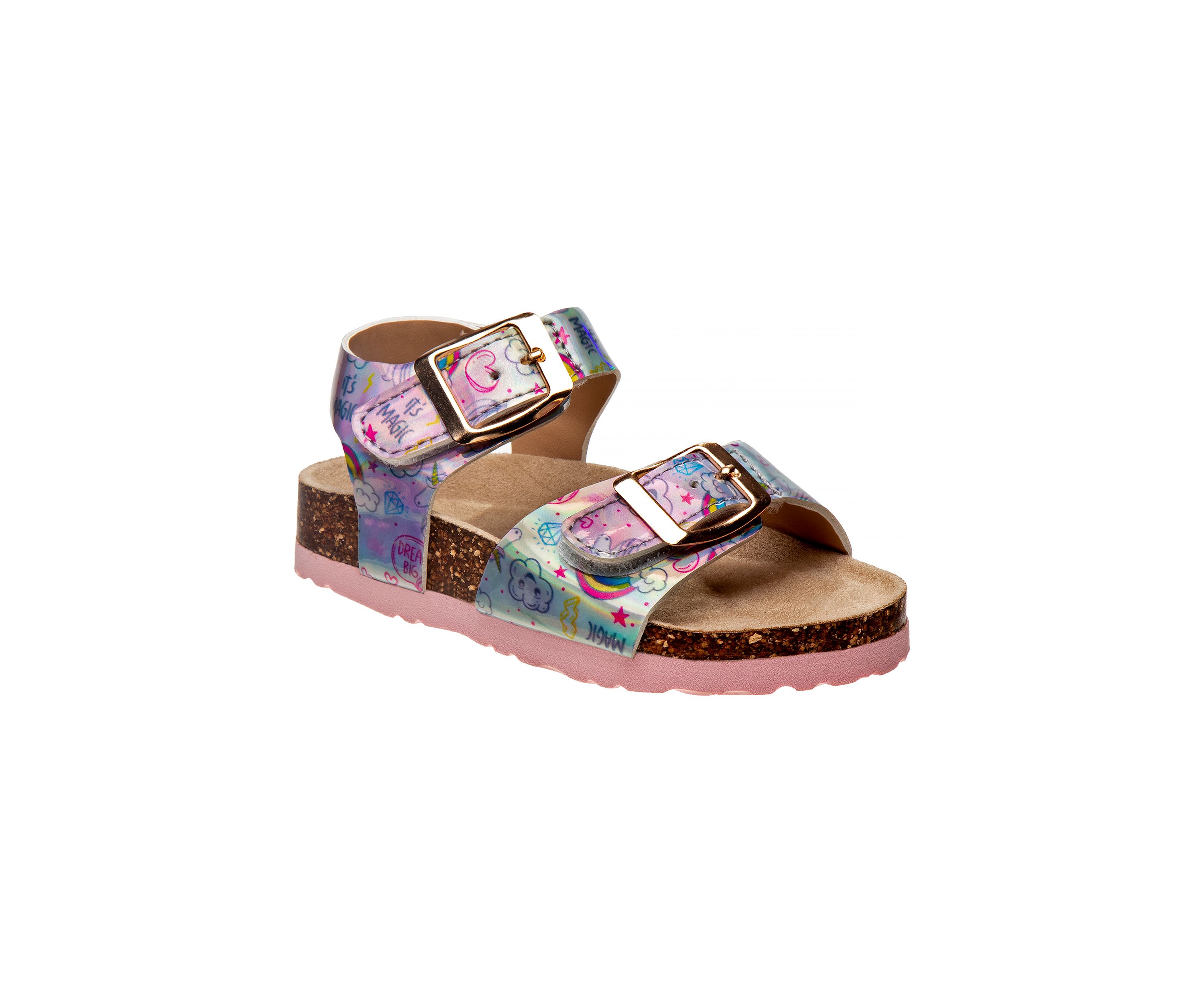 Toddler Girls Footbed Buckle Sandals