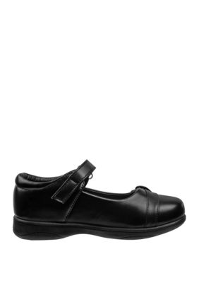 Josmo Toddler Girls Strapped Heart School Shoes, Black, 12M Little Kid