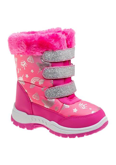 Rugged Bear Toddler Girls Snow Boots