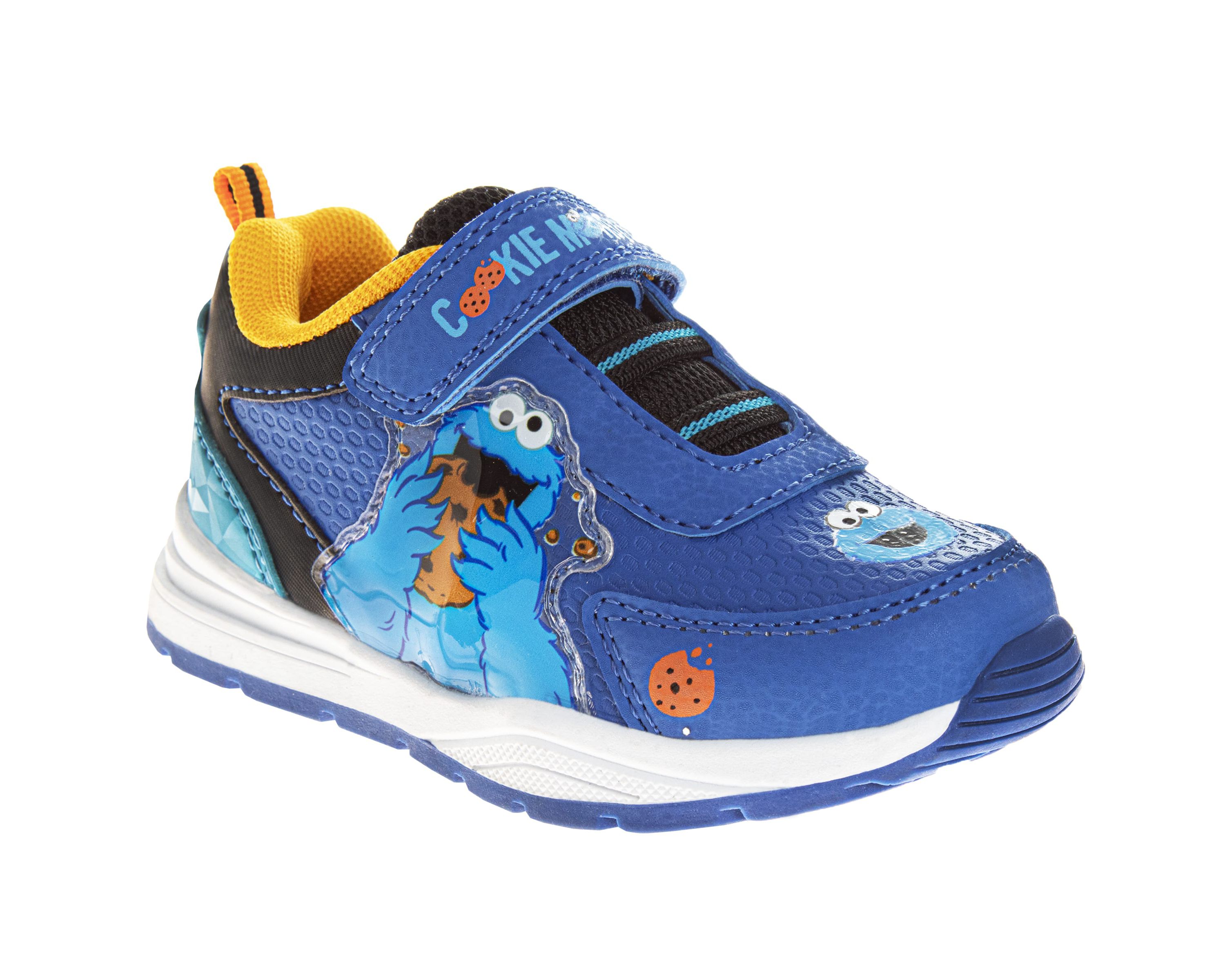 Sesame Street Kids Cookie Monster Hook and Loop Fashion Sneaker