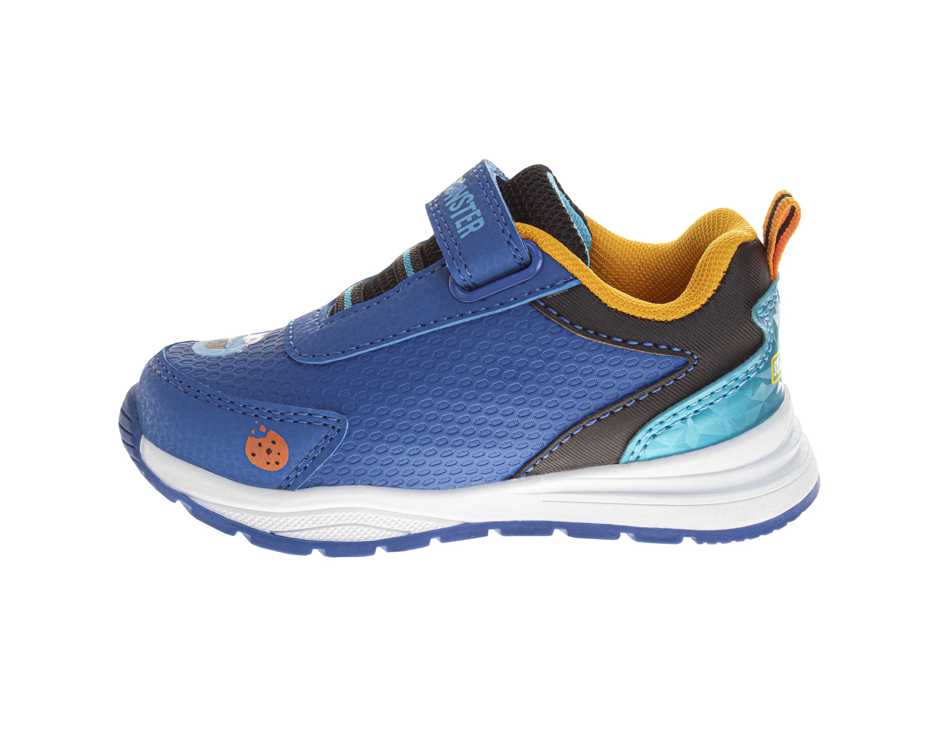 Sesame Street Kids Cookie Monster Hook and Loop Fashion Sneaker