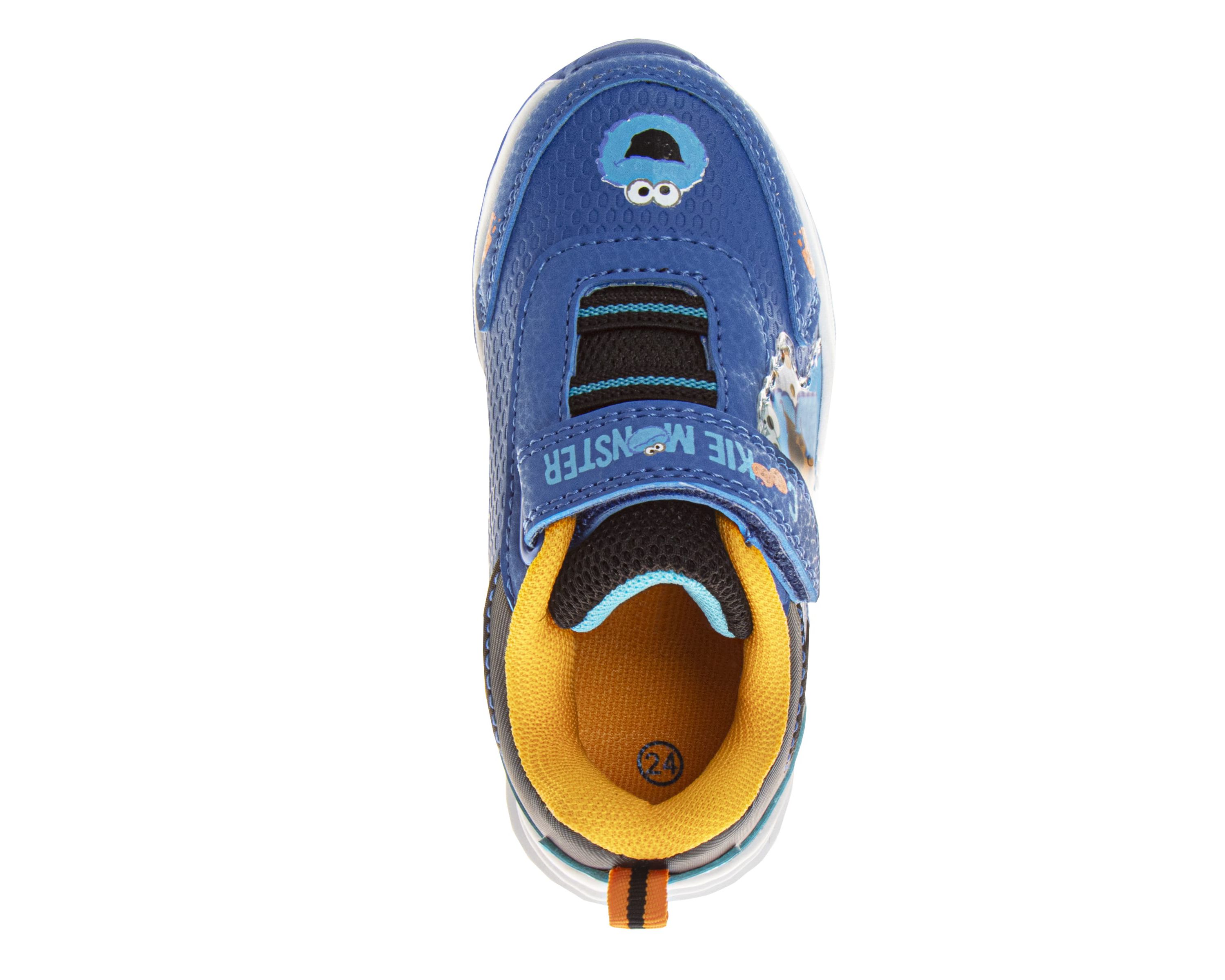 Sesame Street Kids Cookie Monster Hook and Loop Fashion Sneaker