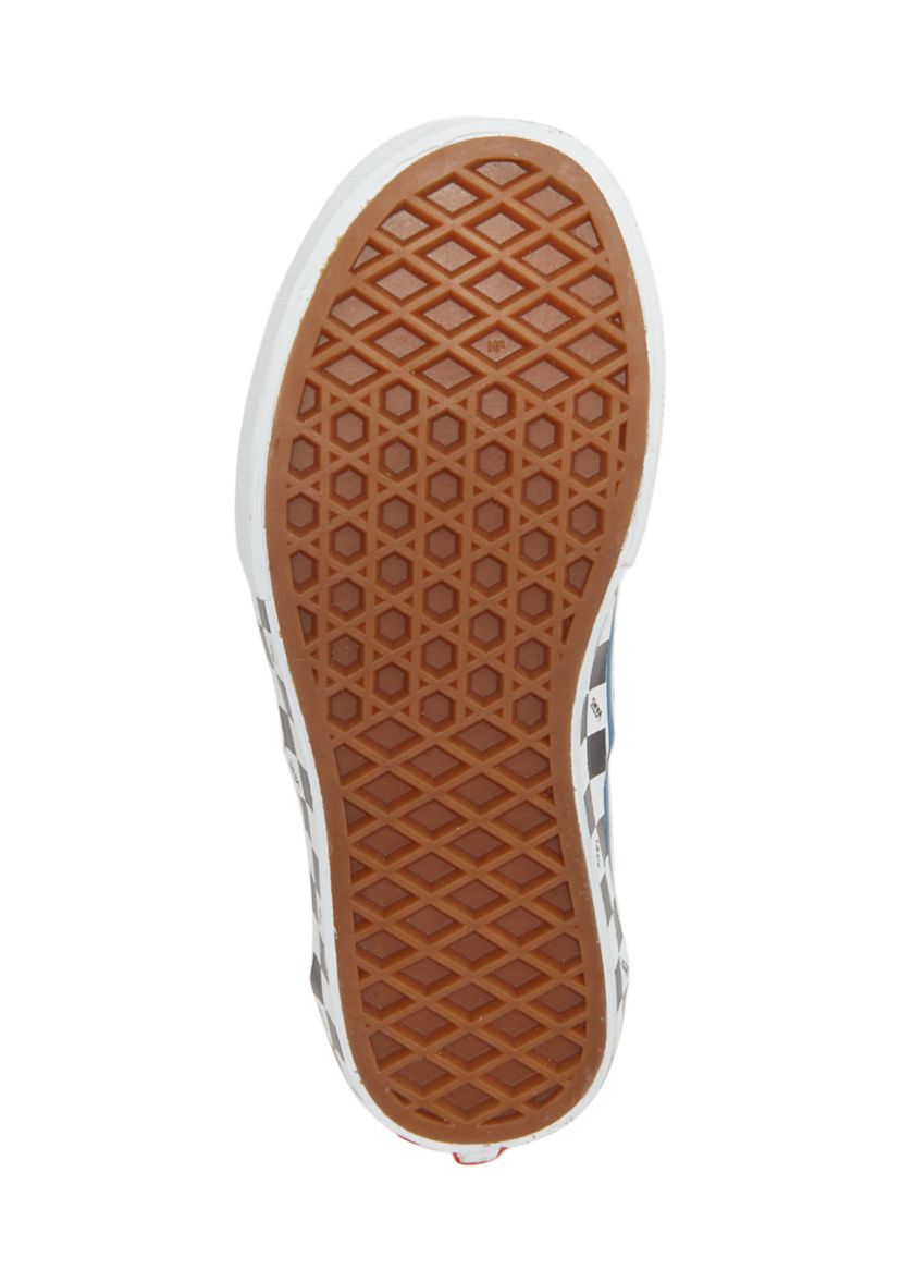 Youth Girls Doheny Red Check Sidewall Sneakerd