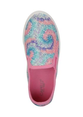 Toddler Girls Tie Dye Glitter Sneakers