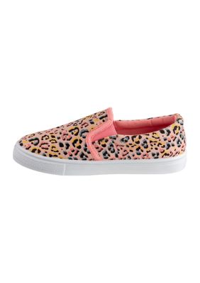 Toddler Girls Leopard Slip On Sneakers