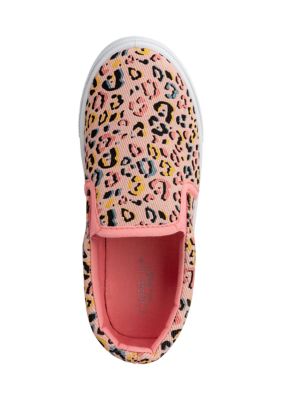 Toddler Girls Leopard Slip On Sneakers
