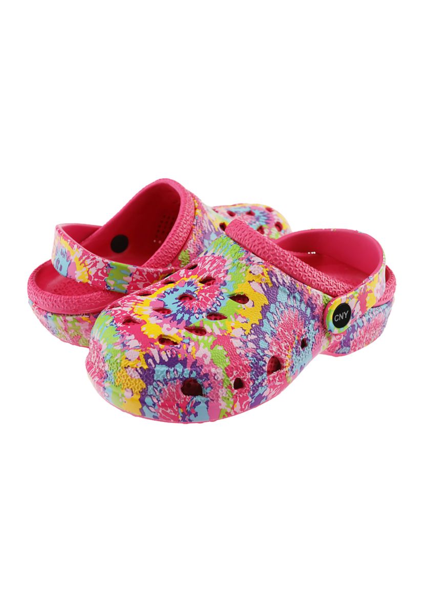 Youth Girls Tie Dye Clogs