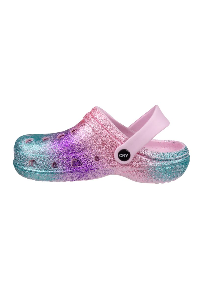 Youth Girls Glitter Ombré Clogs