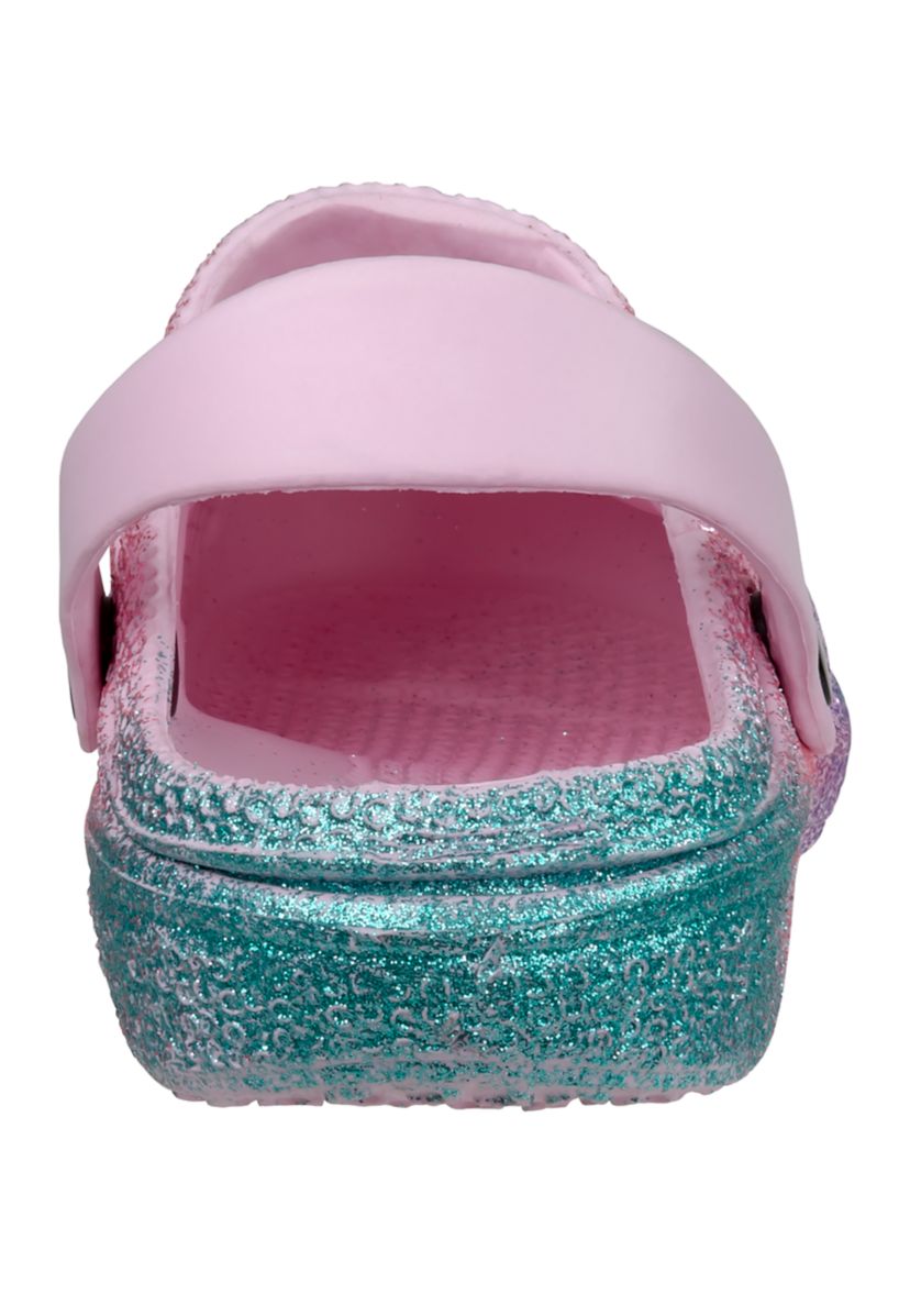 Youth Girls Glitter Ombré Clogs