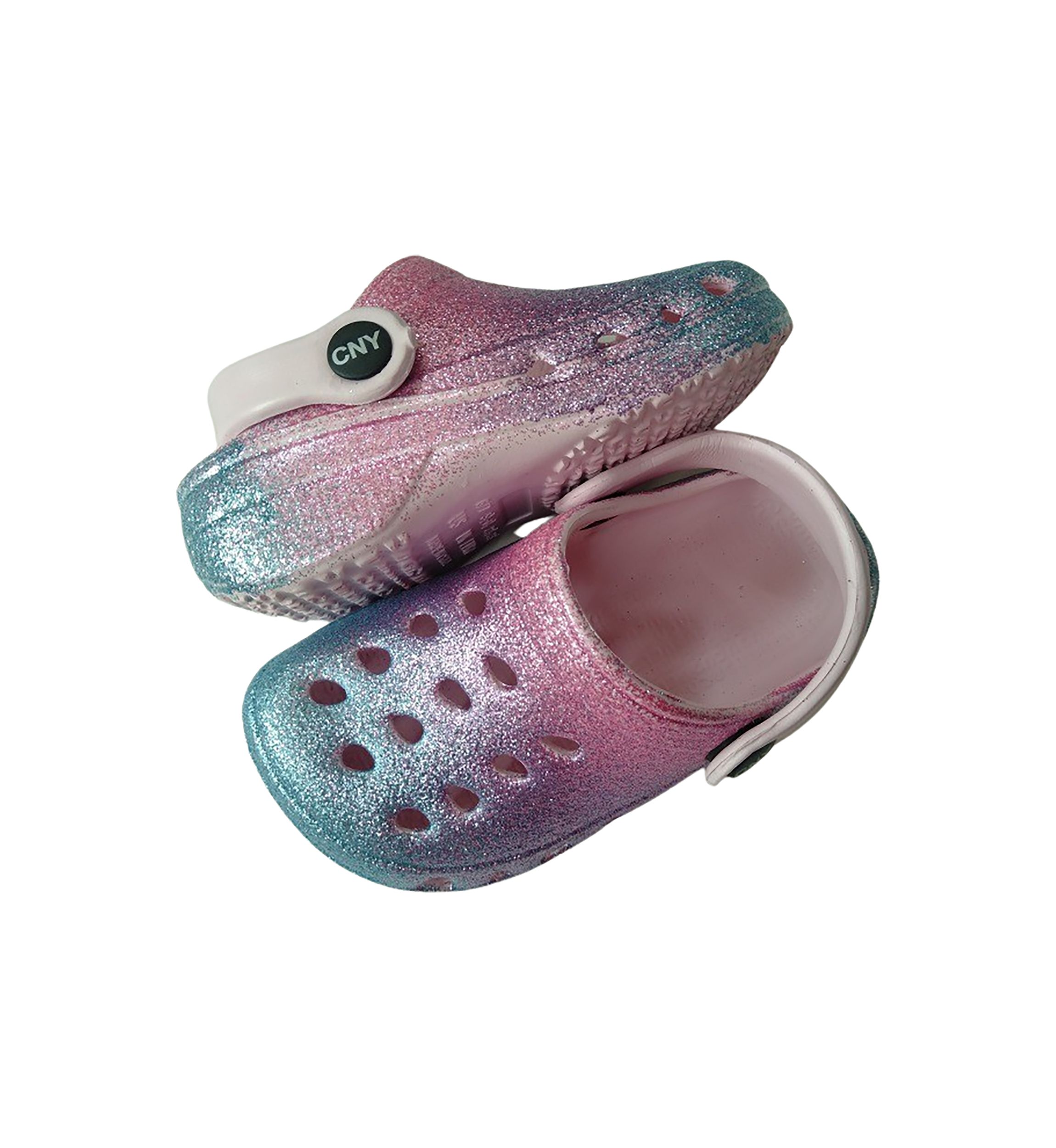 Toddler Girls Ombré Glitter Clogs
