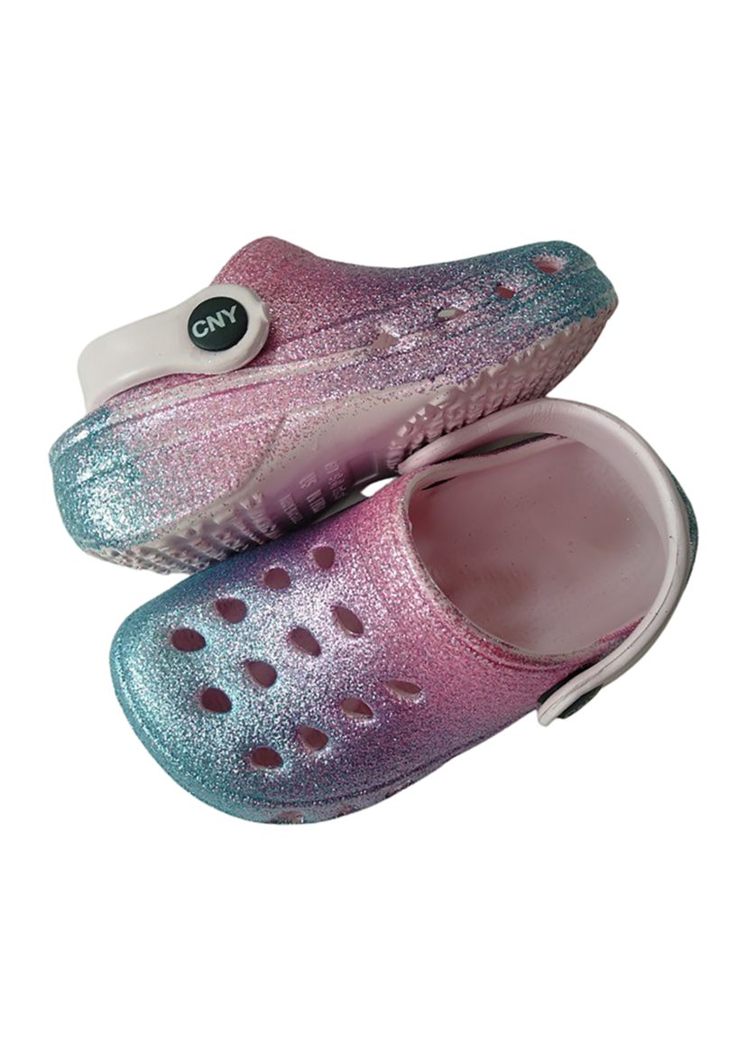 Toddler Girls Ombré Glitter Clogs