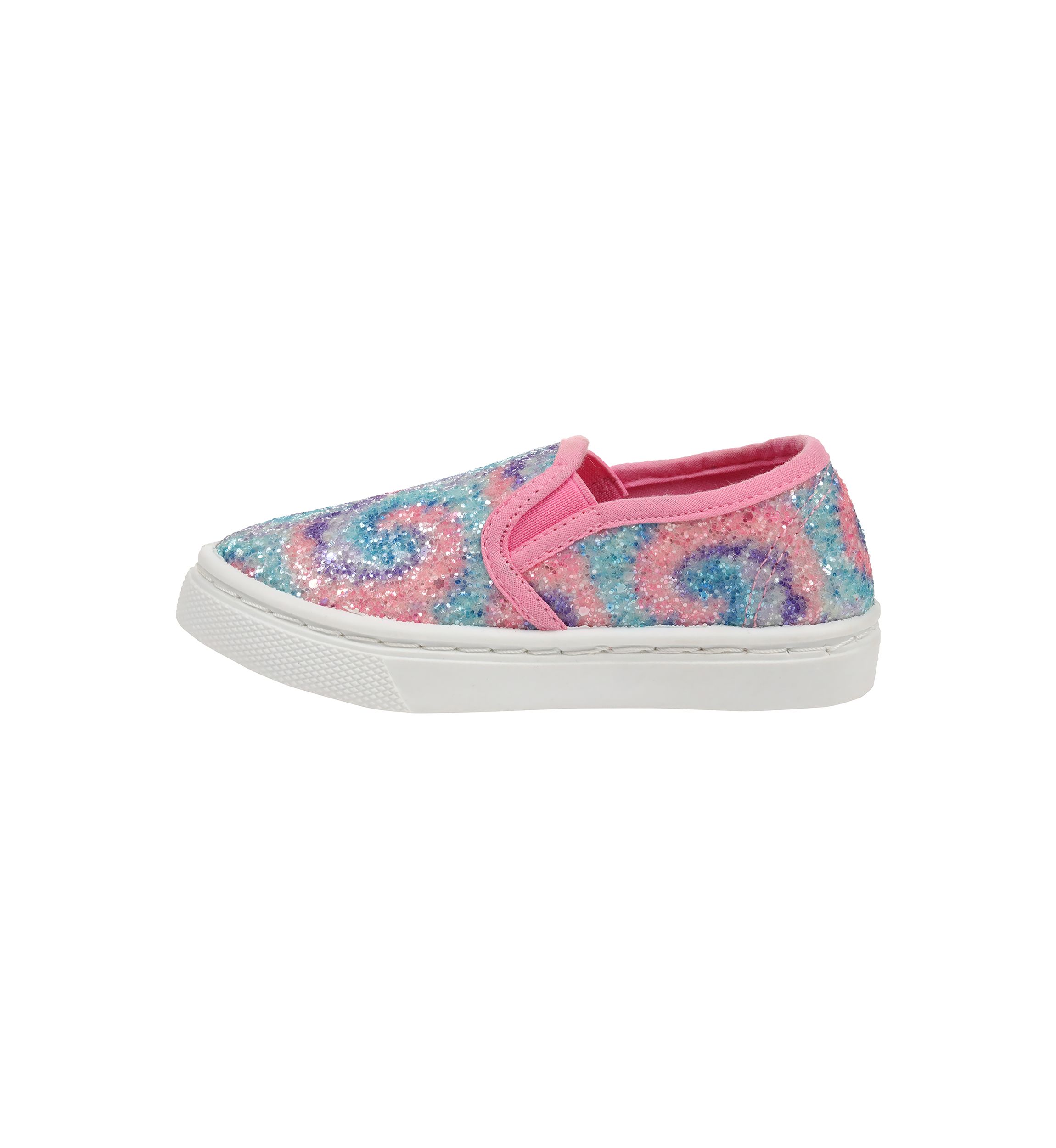Toddler Girls Tie Dye Glitter Slip On Sneakers