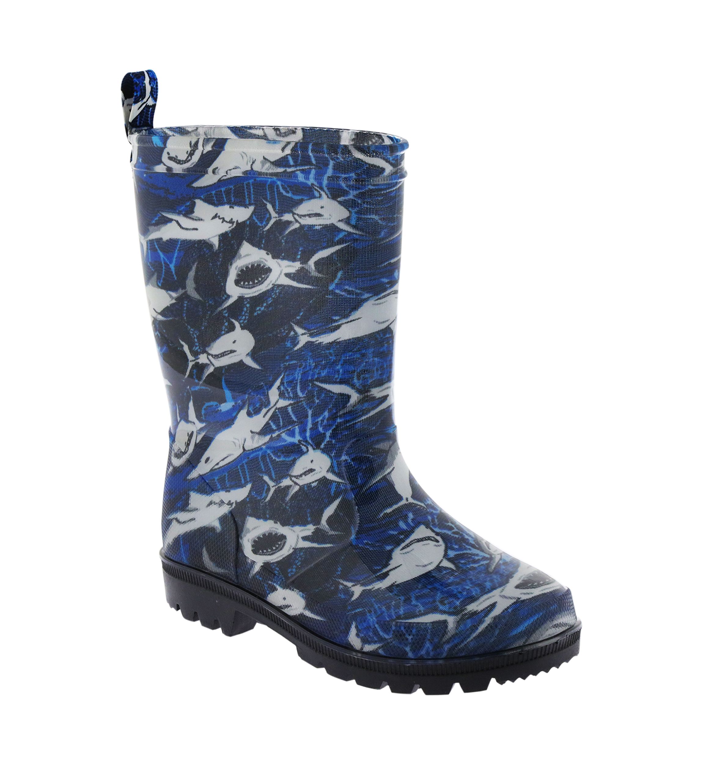 Youth Boys Underwater Sharks Rainboots